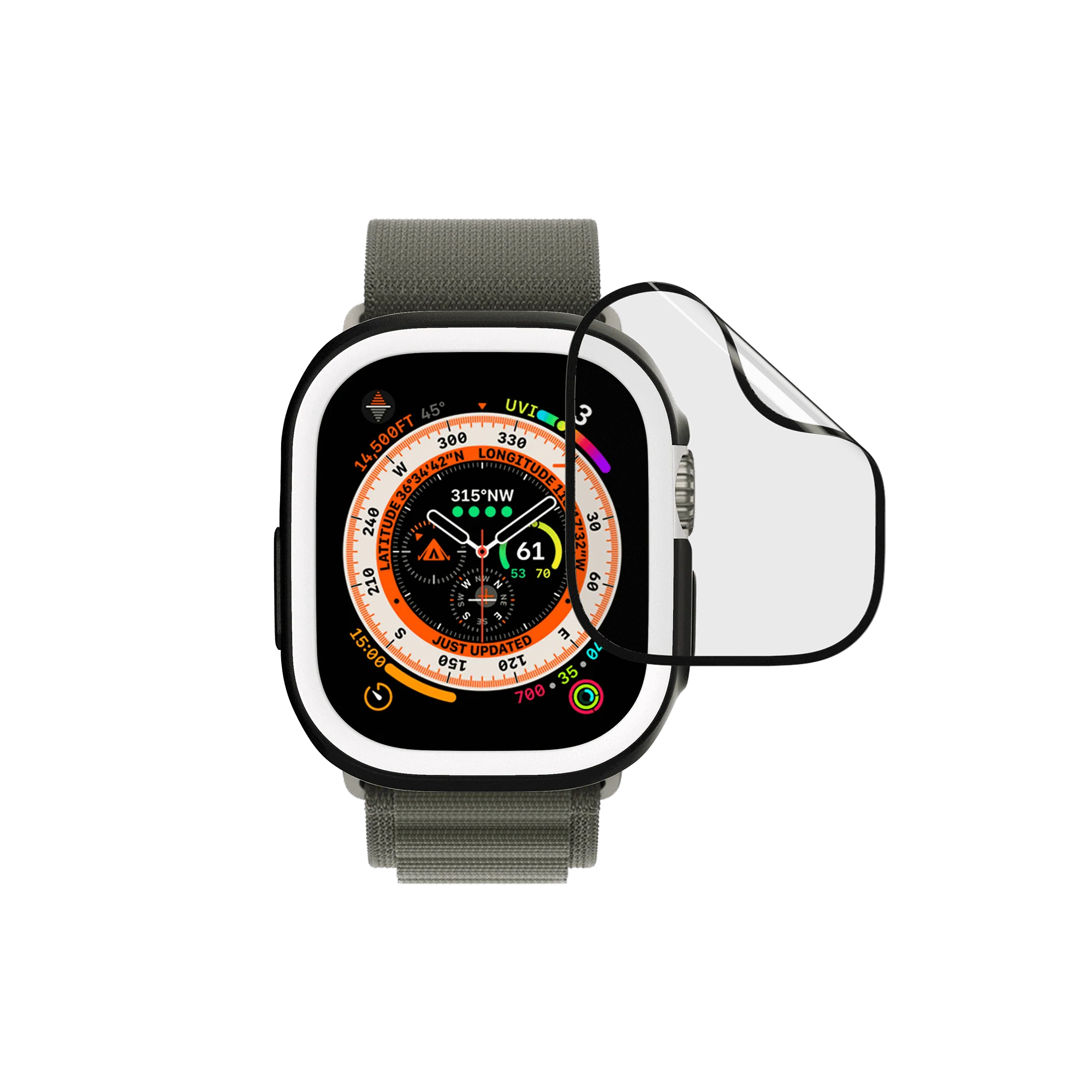 Protection écran anti-chocs 3D pour Apple Watch Ultra 49mm
