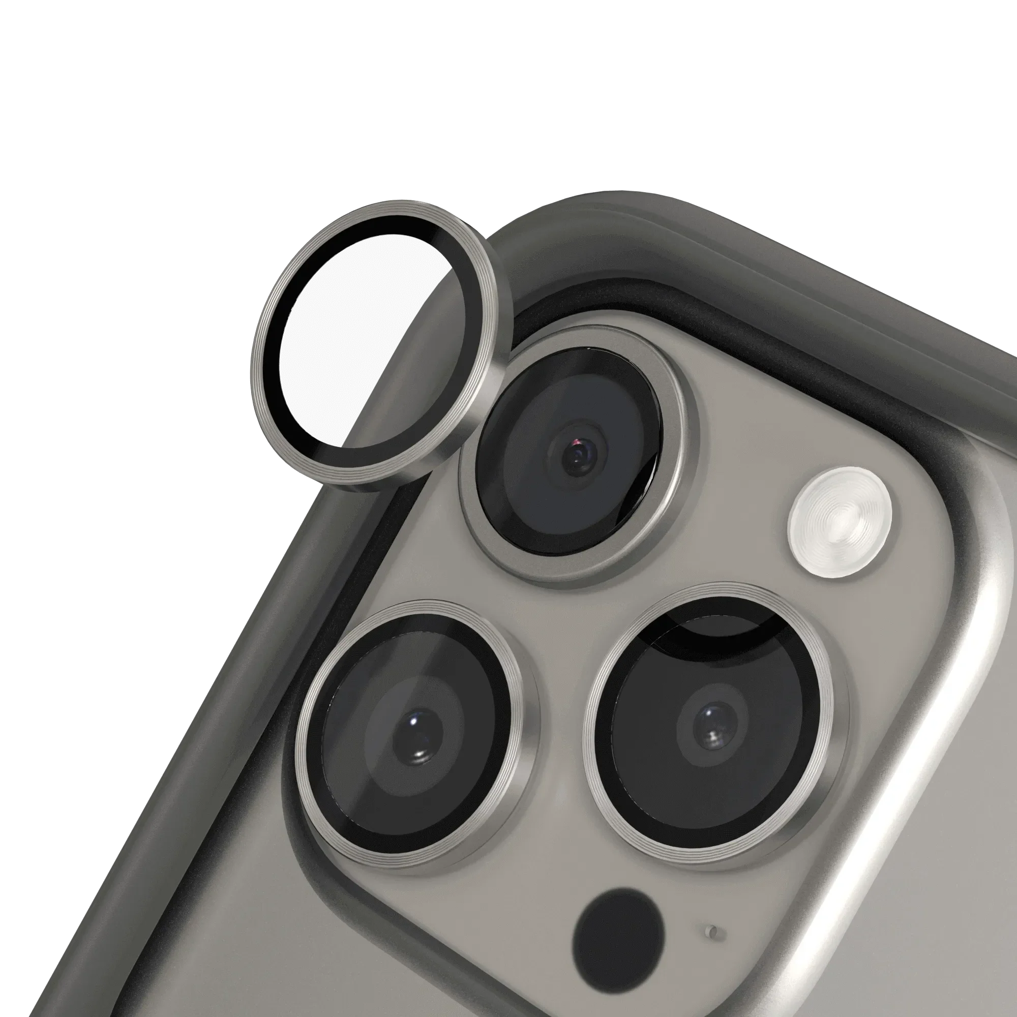 iPhone 15 Pro Protection Objectif photo en Verre Trempé 9H - Image 3